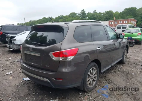 2015 Nissan Pathfinder S z USA, uszkodzony, nr VIN 5N1AR2MM9FC723528